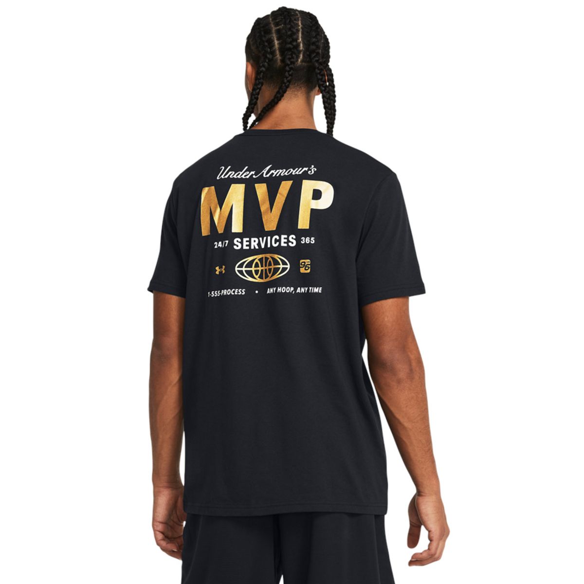 UNDER ARMOUR - Camiseta Hombre UNDER ARMOUR UA MVP SERVICES SS Negro UNDER ARMOUR.