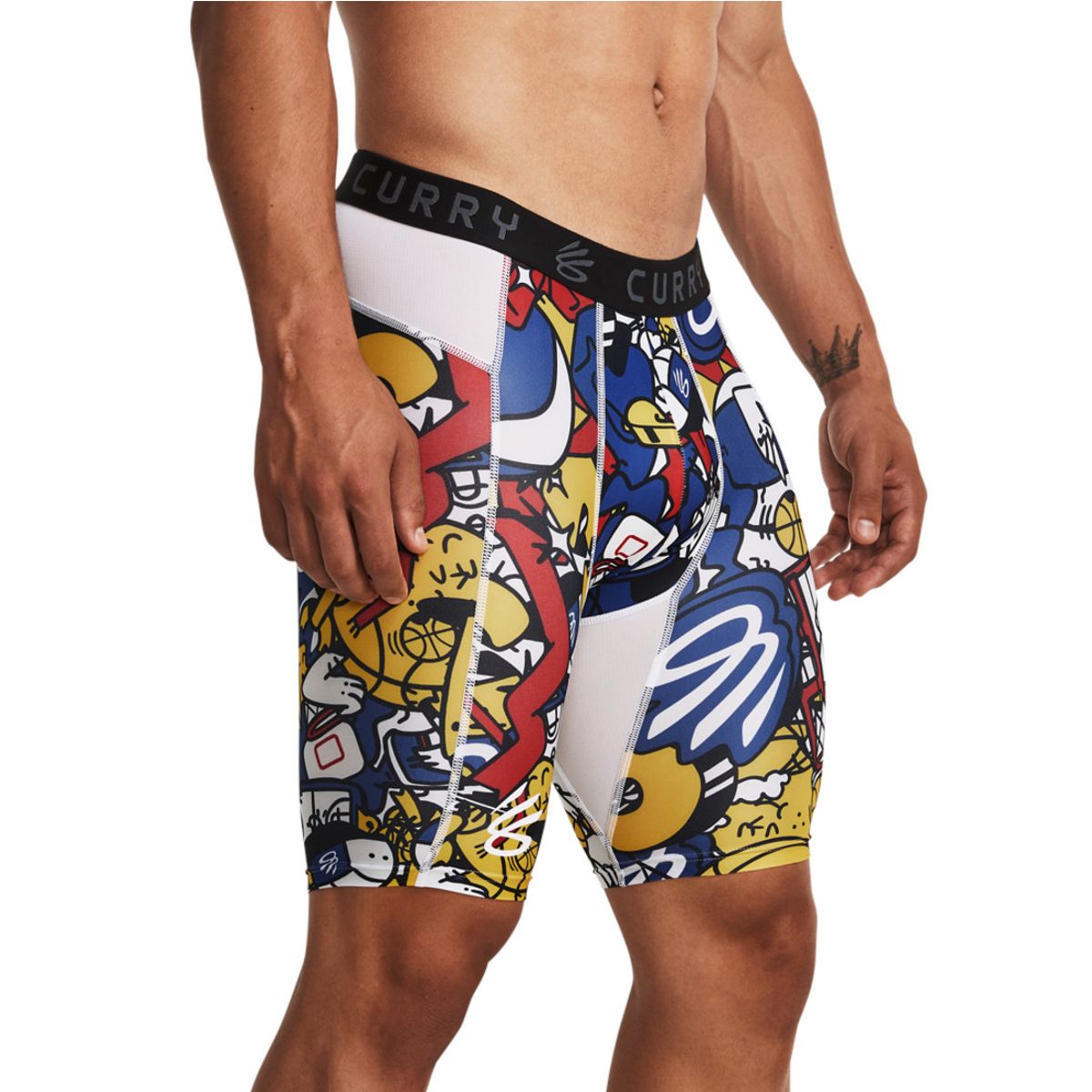 UNDER ARMOUR - Short Hombre UNDER ARMOUR CURRY HG PRTD SHORTS Blanco UNDER ARMOUR.