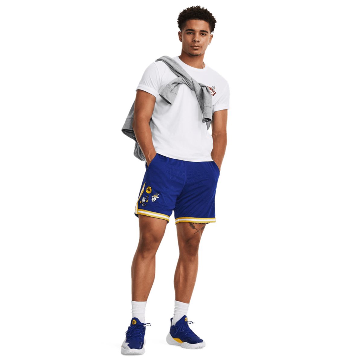 UNDER ARMOUR - Camiseta Hombre UNDER ARMOUR UA CURRY DUB GOAT SS Blanco UNDER ARMOUR.