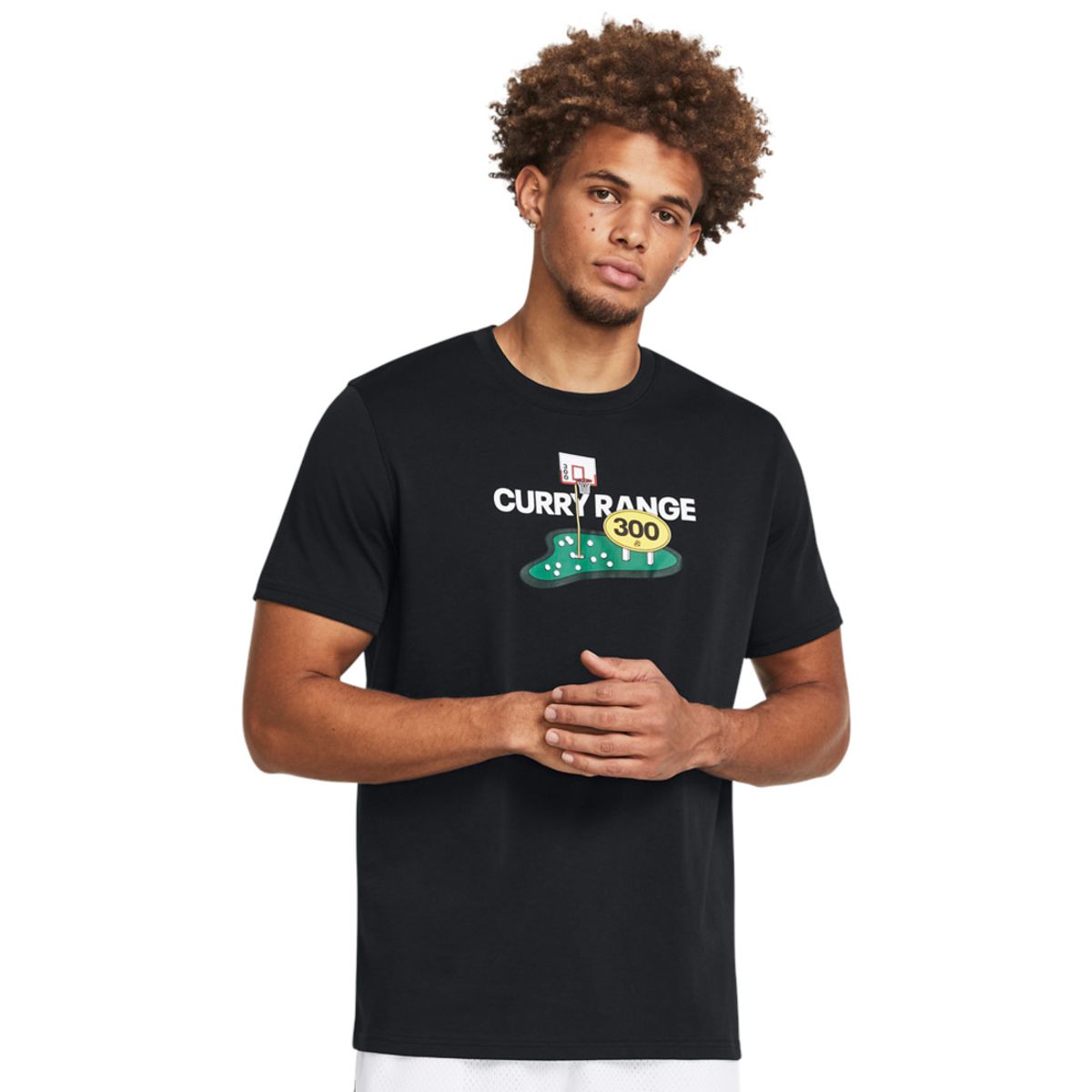 UNDER ARMOUR - Camiseta Hombre UNDER ARMOUR CURRY RANGE HW TEE Negro UNDER ARMOUR.