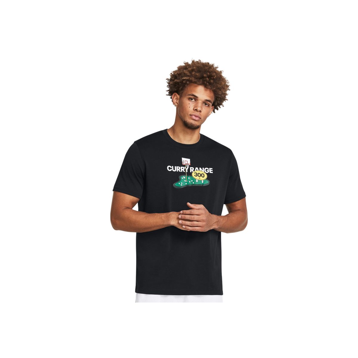 UNDER ARMOUR - Camiseta Hombre UNDER ARMOUR CURRY RANGE HW TEE Negro UNDER ARMOUR.