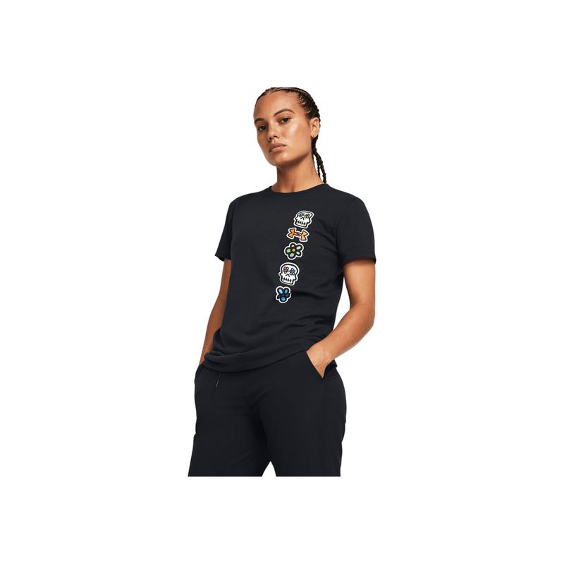 UNDER ARMOUR - Camiseta Mujer UNDER ARMOUR UA DOTD SS Negro UNDER ARMOUR.