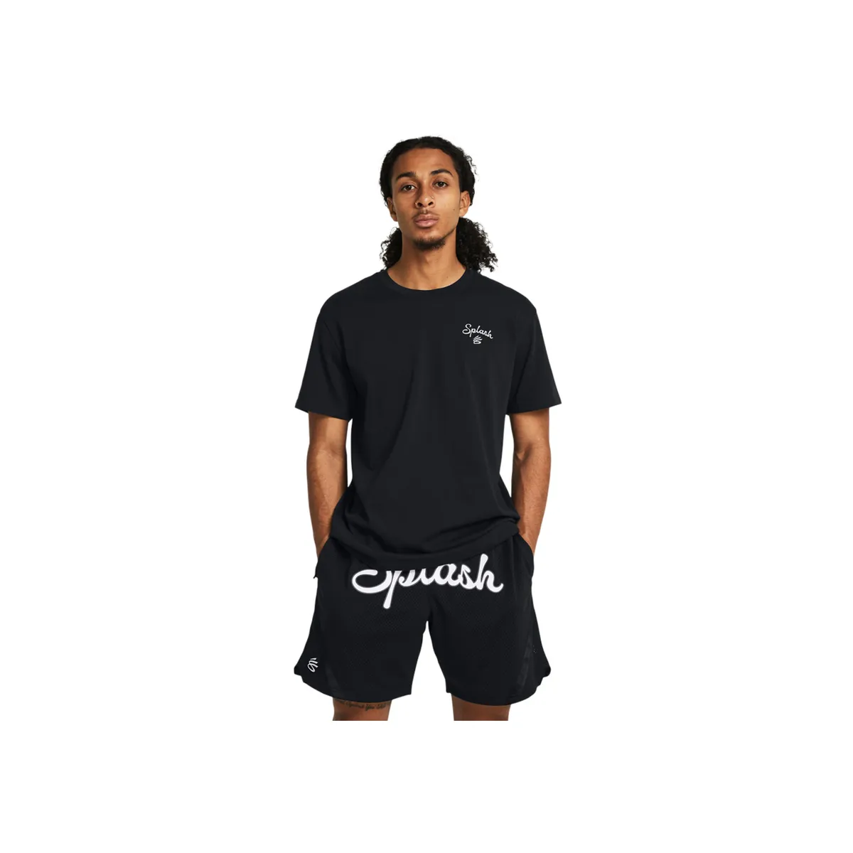 UNDER ARMOUR - Camiseta Hombre UNDER ARMOUR CURRY EMB SPLASH TEE Negro UNDER ARMOUR.
