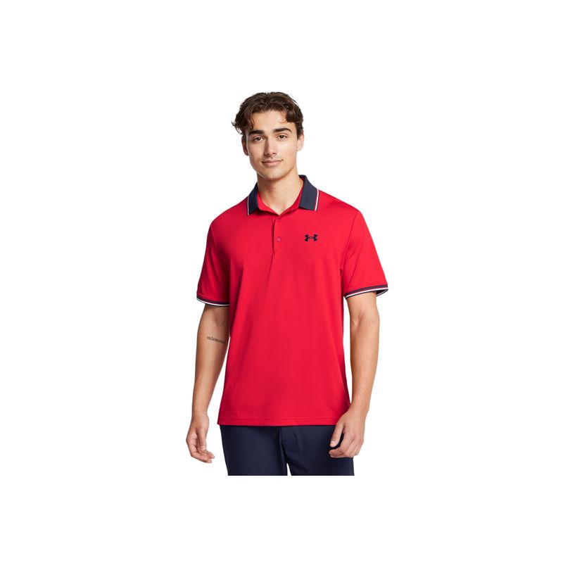 UNDER ARMOUR - Camisa Hombre UNDER ARMOUR PLAYOFF 30 RIB POLO Rojo UNDER ARMOUR