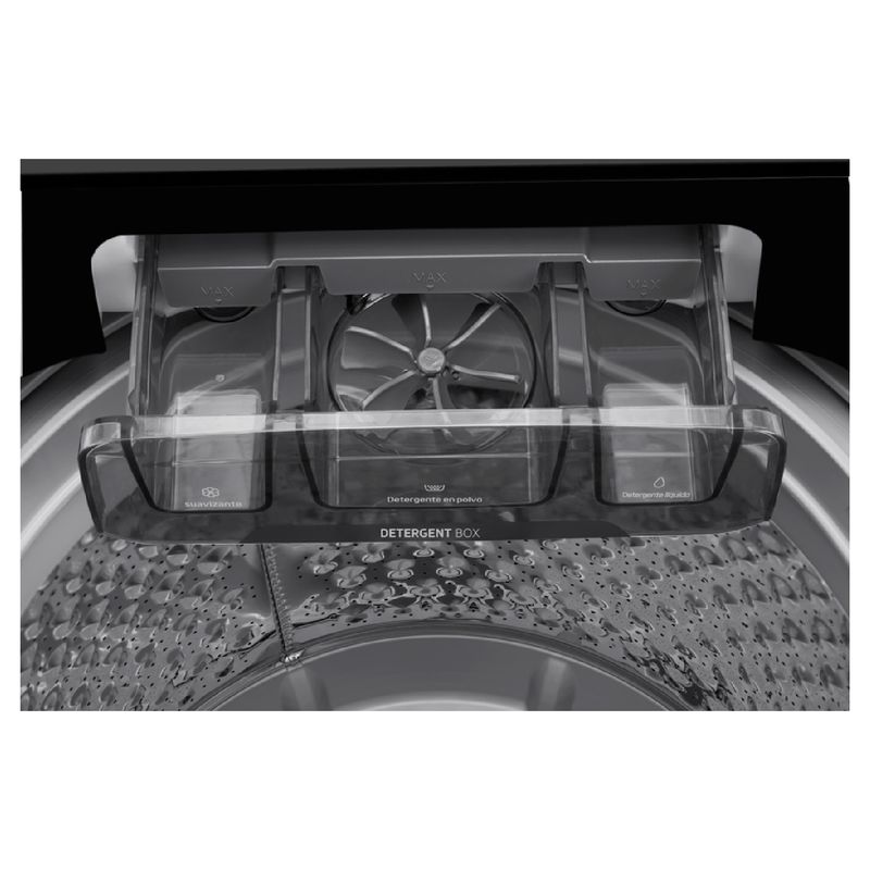 MIDEA - Lavadora Midea Carga Superior 16 Kg (35Libras) Titanium MA512W160T-CO