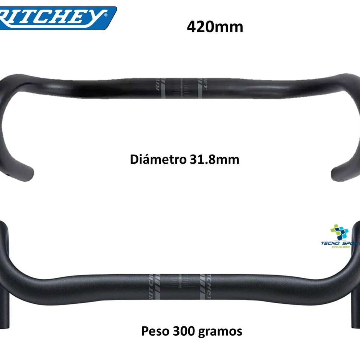 RITCHI - Manubrio + Espiga Bicicleta Ritchey Comp Evo Max Ruta Alum