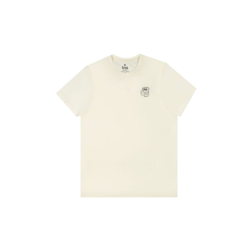 TENNIS - Camiseta con estampado en frente y espalda crudo para hombre
