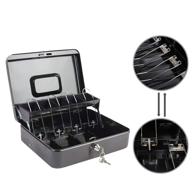 IMPORTADORA MAKA - Caja de almacenamiento de efectivo con cerradura
