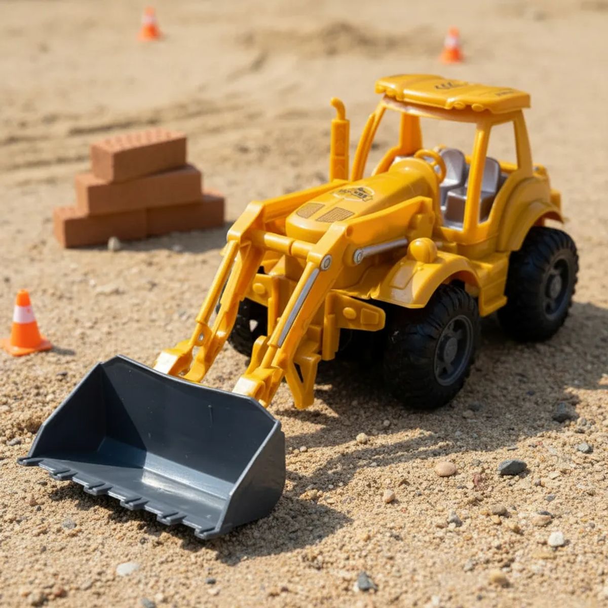 GENERICO - Retro Excavadora Para Niños Control Remoto