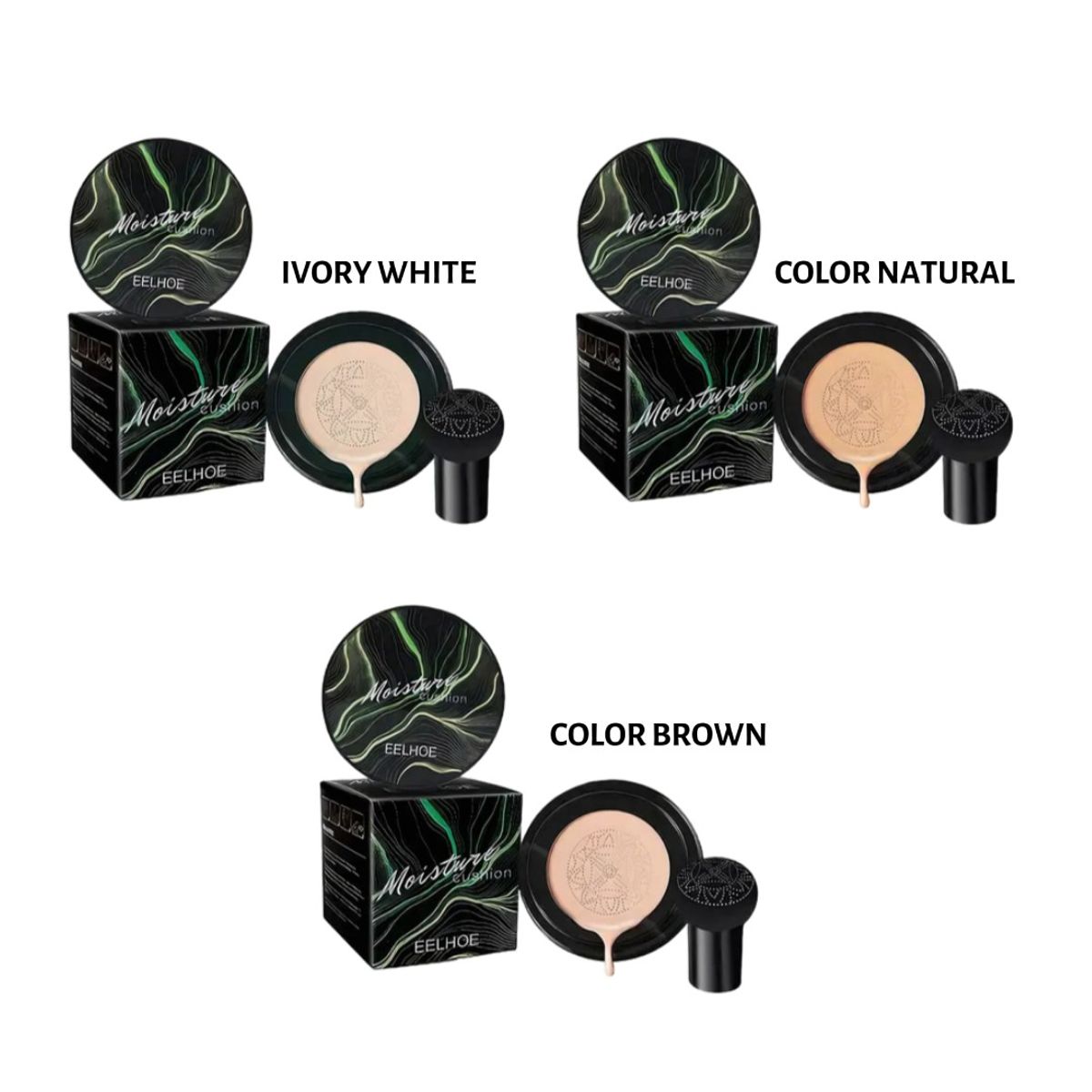 GENERICO - Air cushion base larga duración Tono Brown maquillaje
