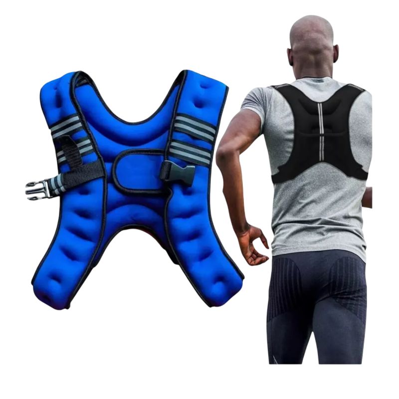 GENERICO - Chaleco Con Peso Para Entrenamiento De 10 Kilos Color Azul