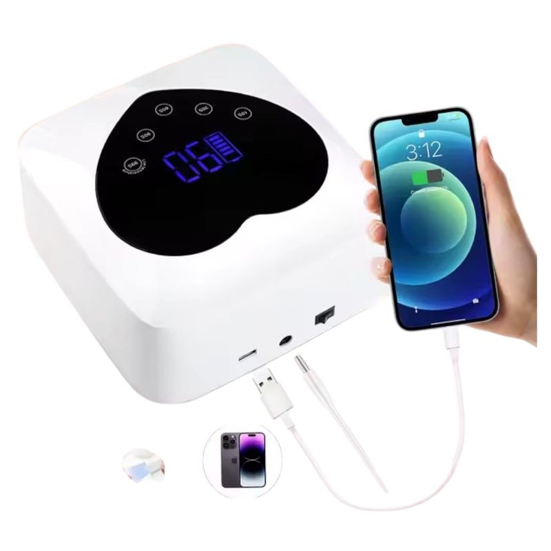GENERICO - Lampara L110 Secado Uñas UV LED Recargable Portatil
