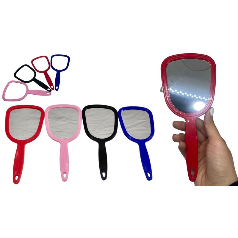 MAZUGI - Espejo mediano De Mano Portátil 21,5 cm varios colores