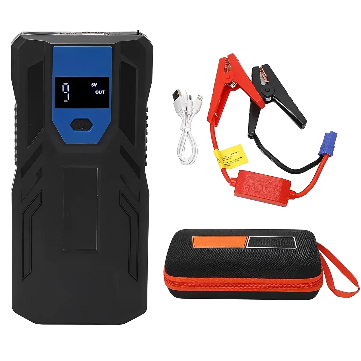 MILOPTS - Arrancador Iniciador  De Baterias Pantalla Led Carro Moto 12v