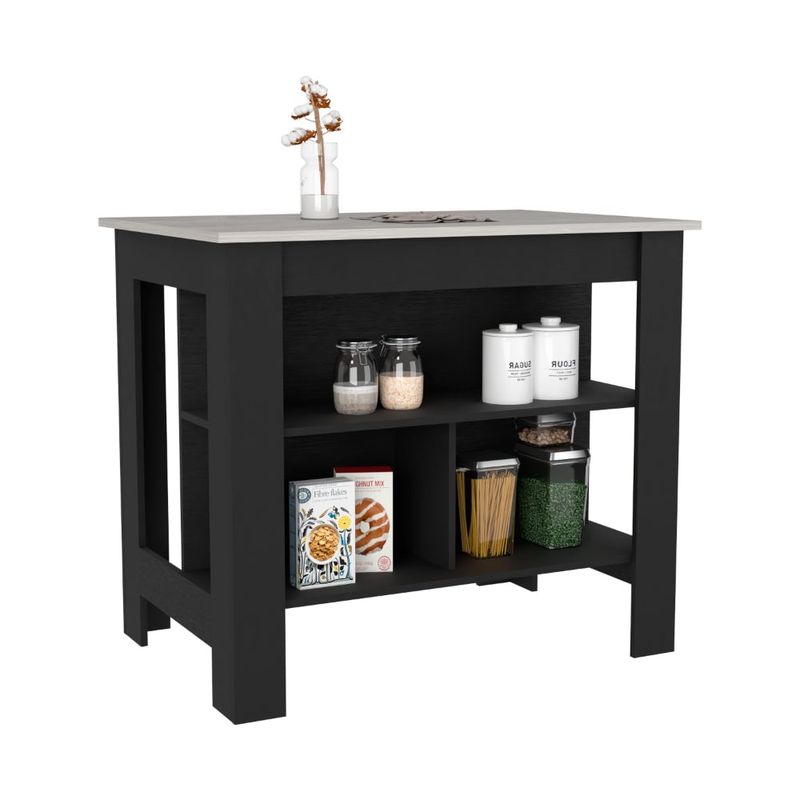 RTA DESIGN - Barra de Cocina Cala Wengue e Ibiza con Amplia Superfie En La Mesa
