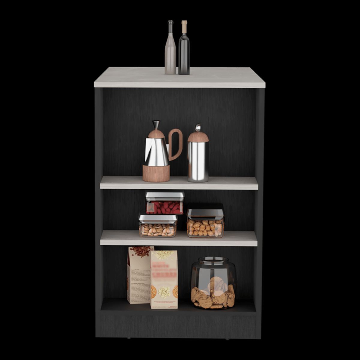 RTA DESIGN - Barra de Cocina Victory wengue con Rodachines ZF