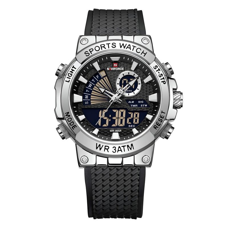 NAVIFORCE - Reloj Naviforce Casual Nf9219 Crono Hombre Goma + Estuche