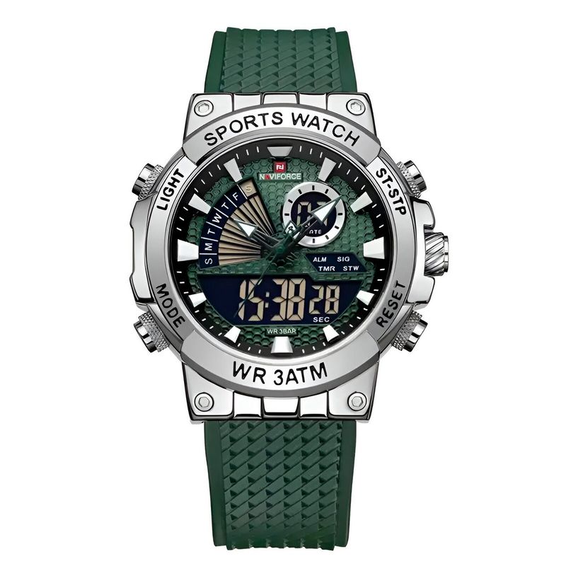 NAVIFORCE - Reloj Naviforce Casual Nf9219 Crono Hombre Goma + Estuche