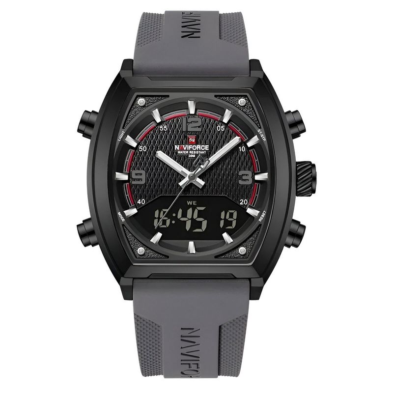 NAVIFORCE - Reloj Naviforce Casual Nf9242 Crono Hombre Goma + Estuche