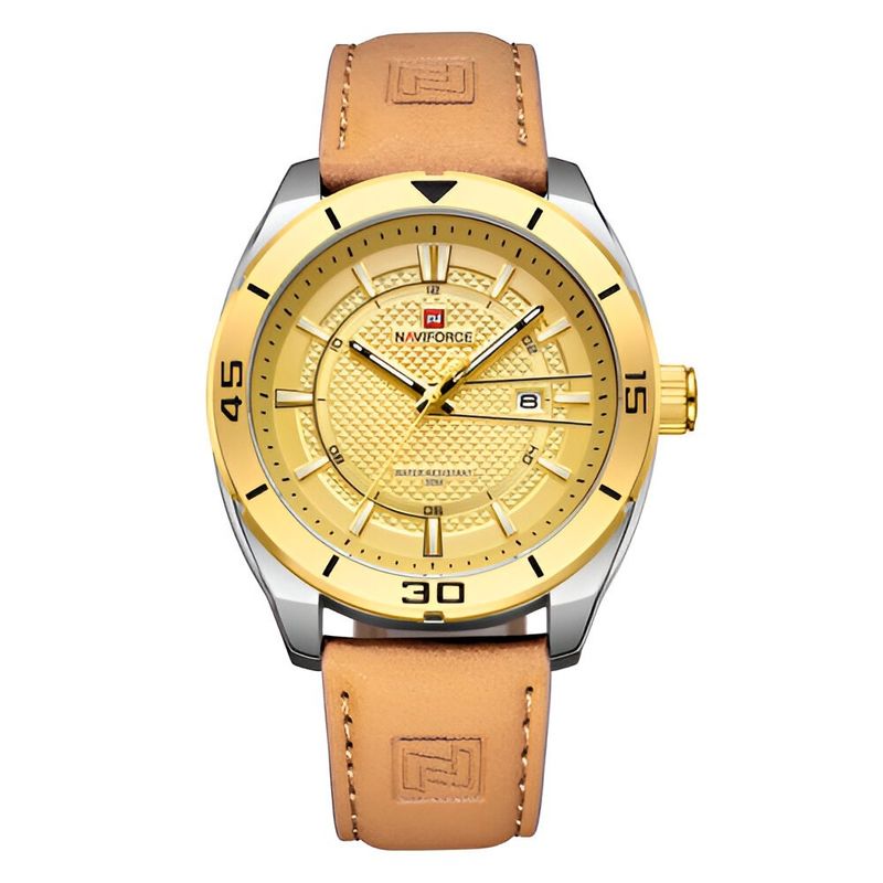 NAVIFORCE - Reloj Naviforce Casual Nf9209 Crono Hombre Cuero + Estuche