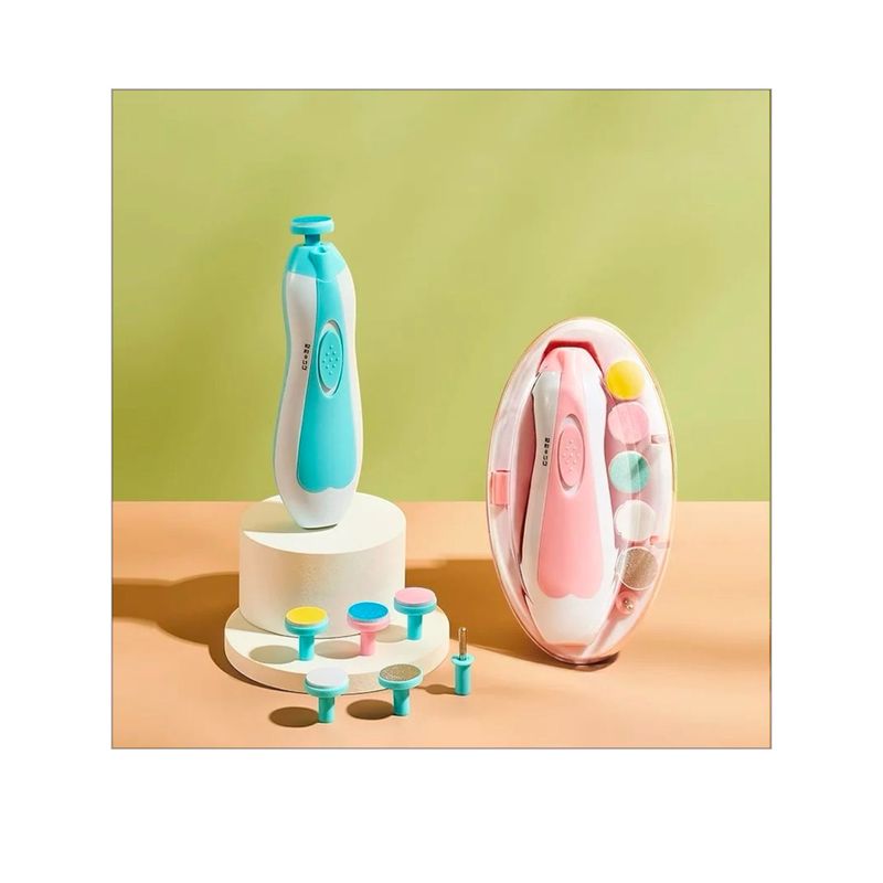 GENERICO - Cortauñas electrico para bebe 6 en 1 manicure niños