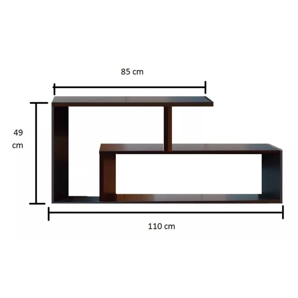 GENERICO - Mueble De Tv Centro De Televisión Repisa Para Tv Color Wengue_.