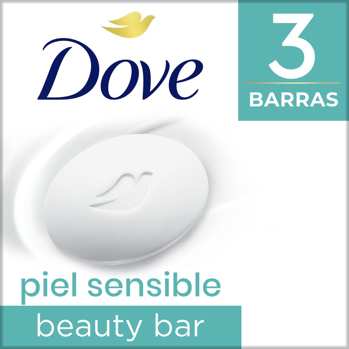 DOVE - Jabon Dove Barra Piel Sensible x3 90g