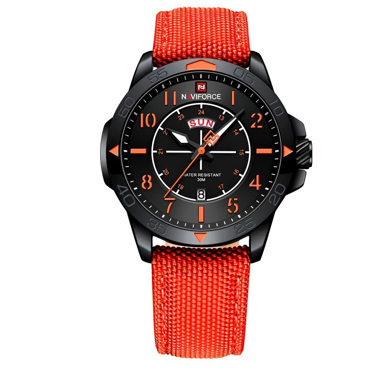 NAVIFORCE - Reloj Naviforce Casual Nf9204n Crono Hombre Nylon + Estuche
