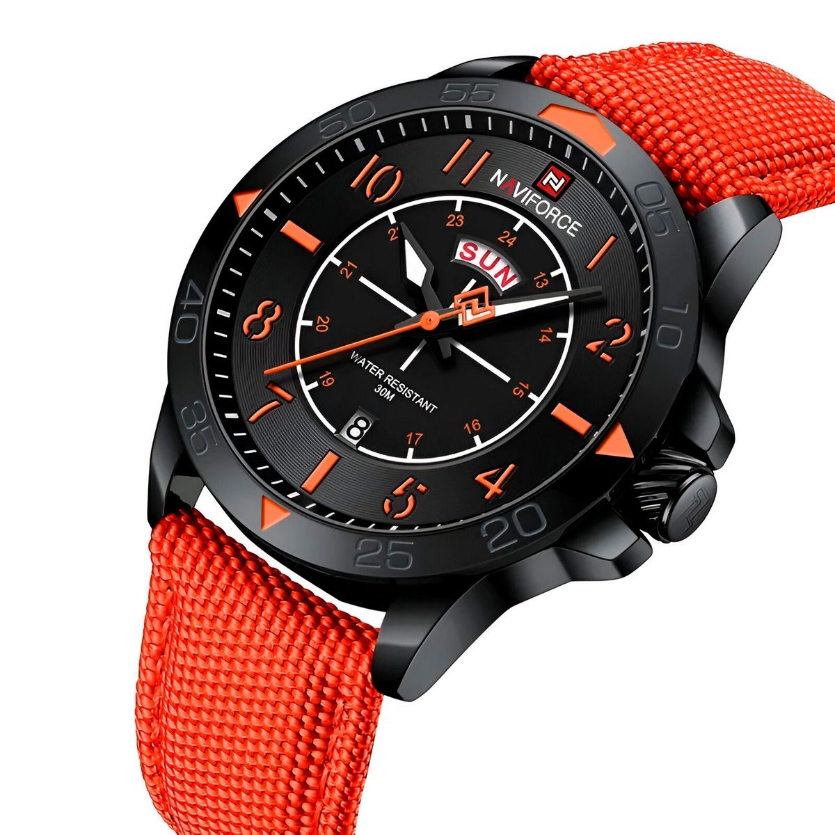 NAVIFORCE - Reloj Naviforce Casual Nf9204n Crono Hombre Nylon + Estuche