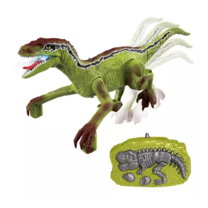 GENERICO - Mist Spray Rc Dinosaur Toys Realistic Velociraptor