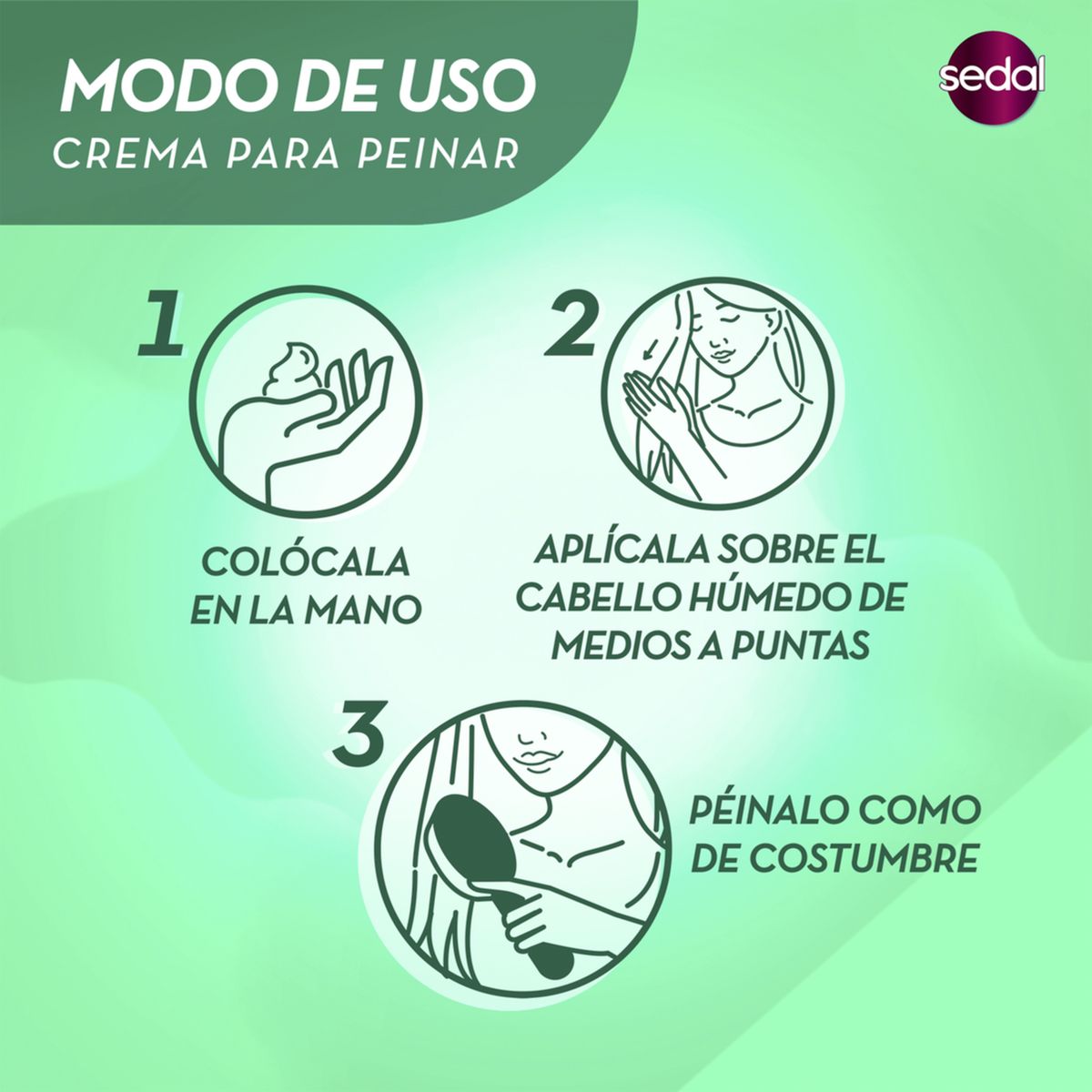 SEDAL - Crema Para Peinar Sedal Rizos Definidos X 300ml