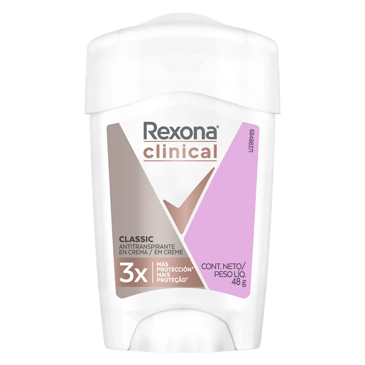REXONA - Desodorante Soft Solid Clinical Rexona Mujer 48gr