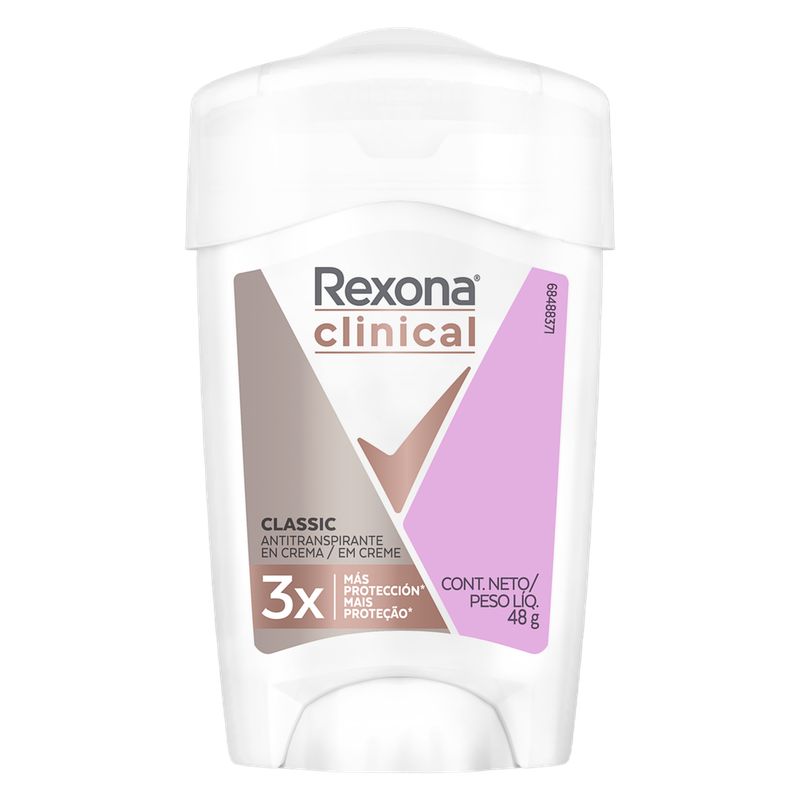 REXONA - Desodorante Soft Solid Clinical Rexona Mujer 48gr