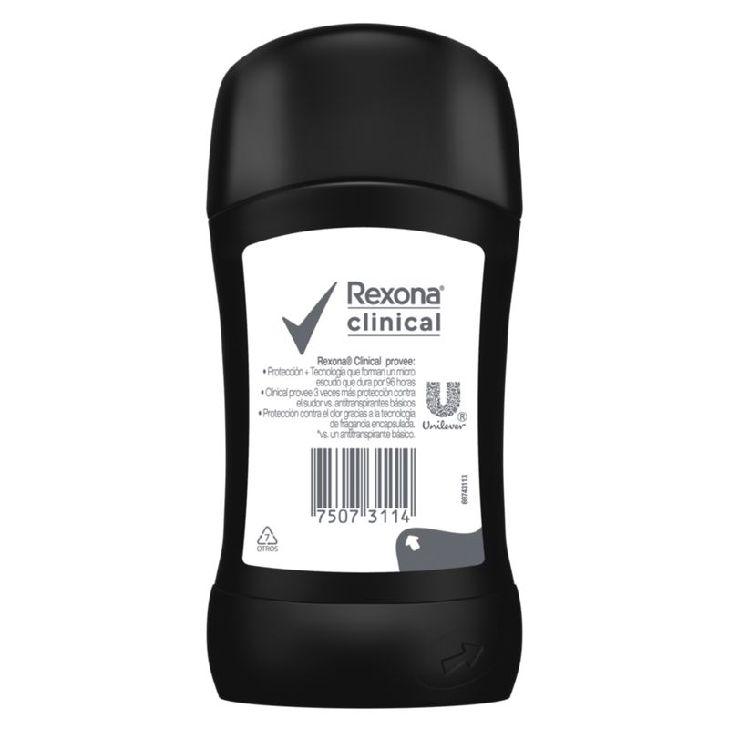REXONA - Desodorante Rexona Clinical Expert para Hombre en Barra 46gr