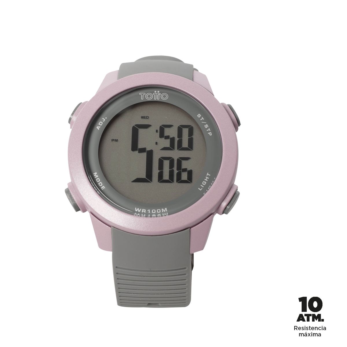 TOTTO - Reloj Digital Para Mujer Gris Oscuro Chron Totto