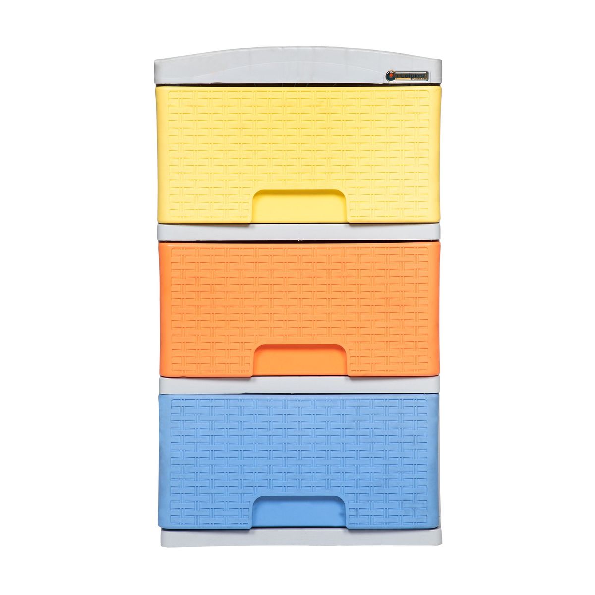 COLPLAST - Practimueble Apariencia Rattan 3 Gavetas Colplast Colores Pastel