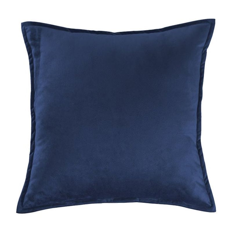 VIANNEY - Funda De Cojín Velvet Azul Cuadrado Vianney