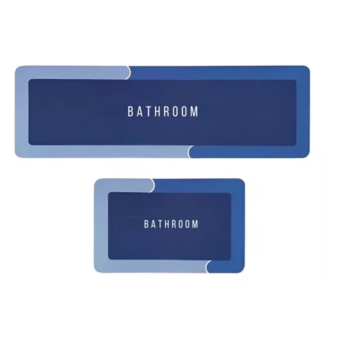 GENERICO - Tapete Alfombra Cocina Absorbente Y Antideslizante Juego X2