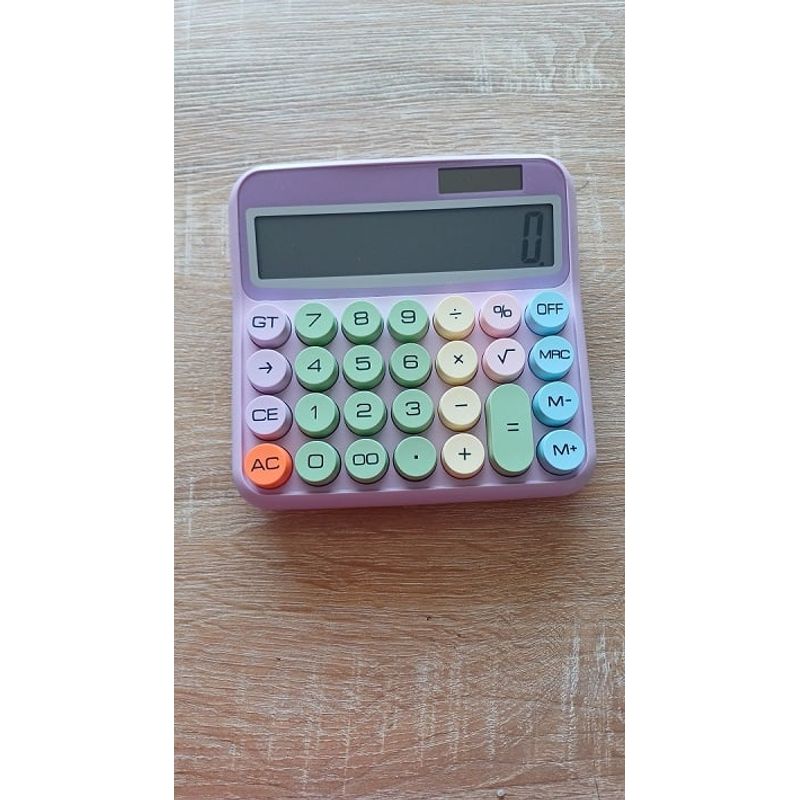 GENERICO - CALCULADORA PARA ESCRITORIO COLOR LILA