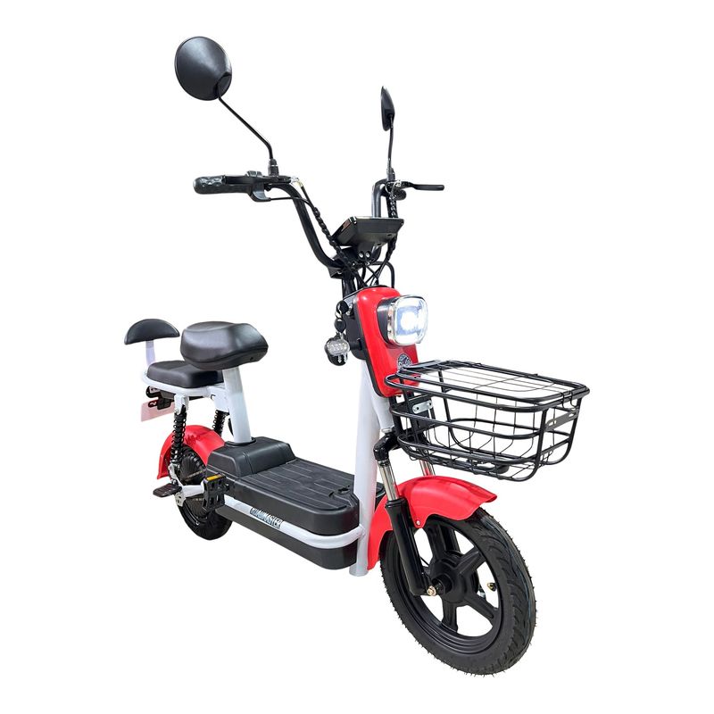 ROADMASTER - Bicicleta Electrica Roadmaster Evo Ciclomotor Moto Roja