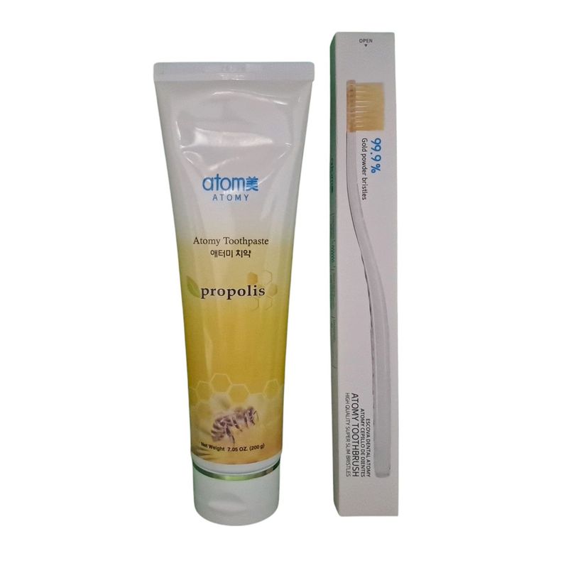 GENERICO - Pasta Dental Propoleo 200 Grms + Cepillo Dental Nano Oro