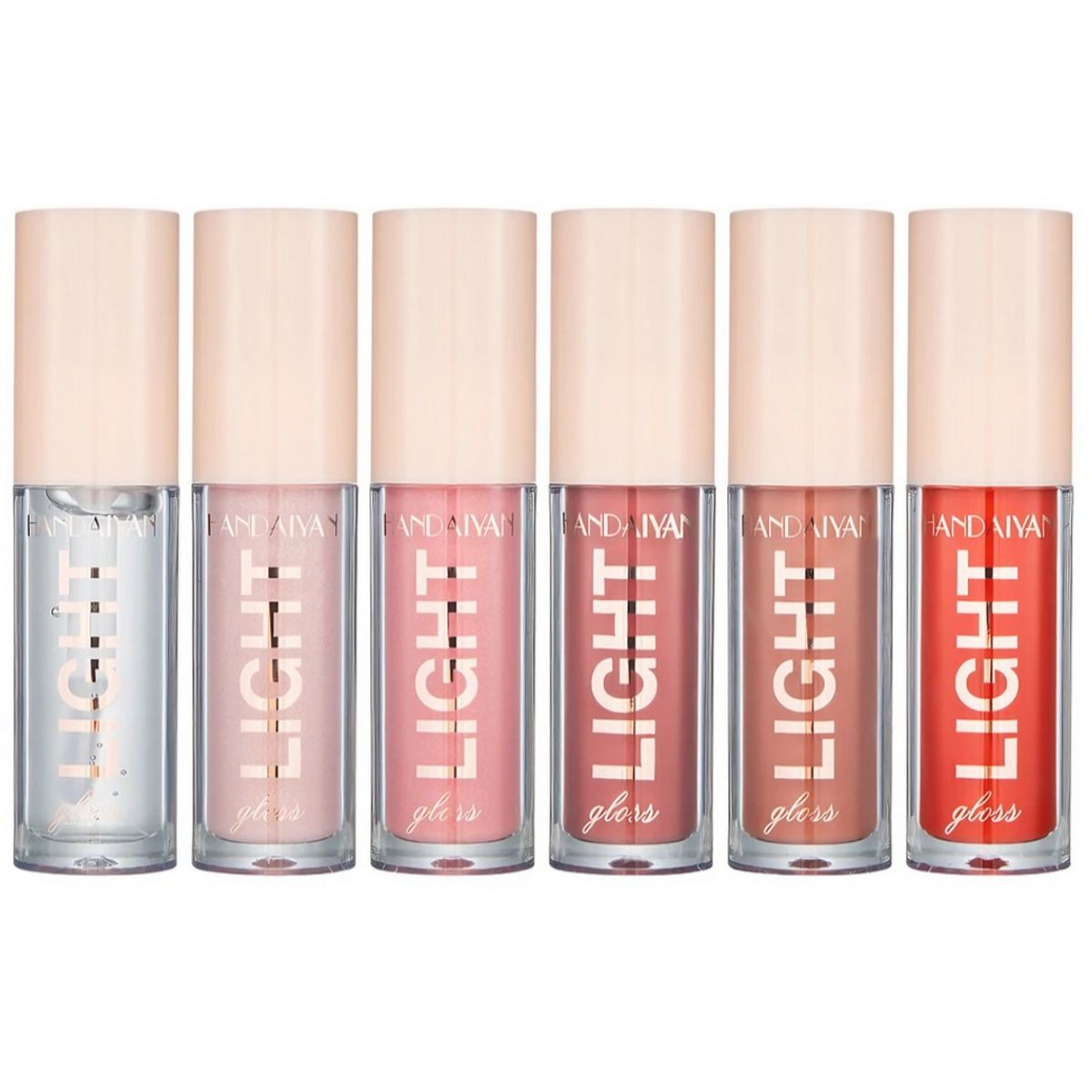 GENERICO - Brillo Labial Gloss Duradero X6 unidades