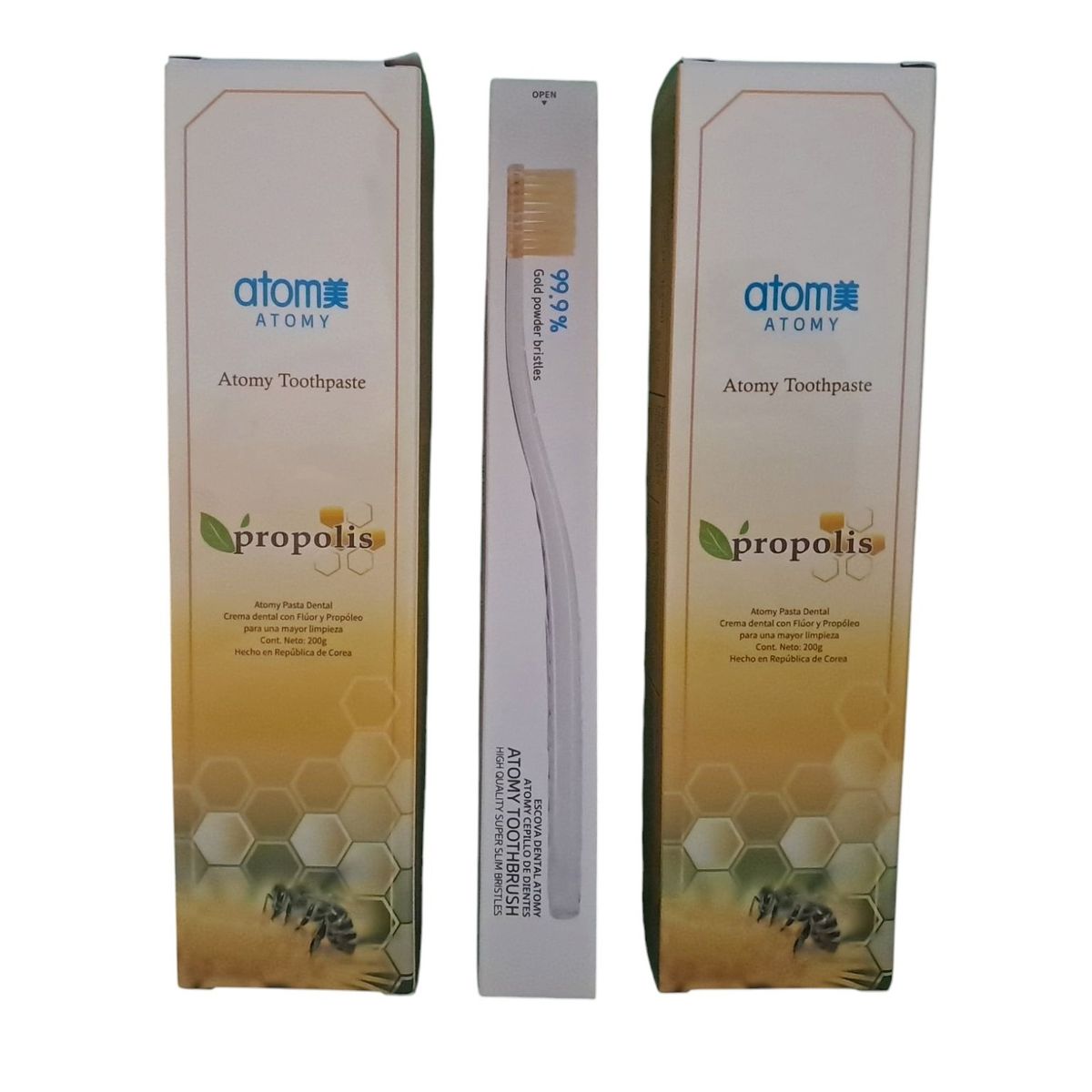 GENERICO - Pasta Dental Propoleo 200 Gr 2 UNDS + Cepillo Dental NanOro