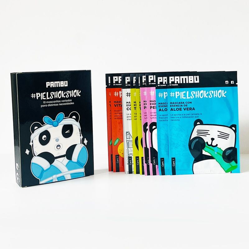 PAMBU - Kit de Mascarillas Faciales Variadas PAMBÚ 10 Unidades