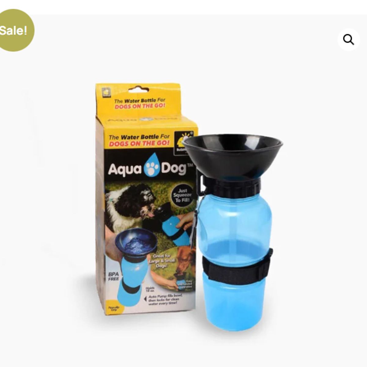 GENERICO - Botella de agua portatil para mascotas Aqua Dog