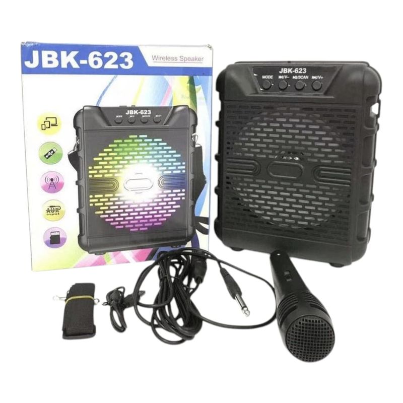 GENERICO - Parlante JBK-623 Bluetooth   Sonido Potente y Portátil