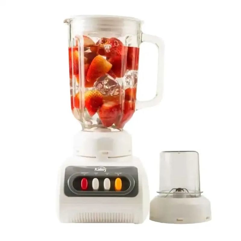 KALLEY - Licuadora Vaso Vidrio Con Picatodo Kalley 2 Velocidades.