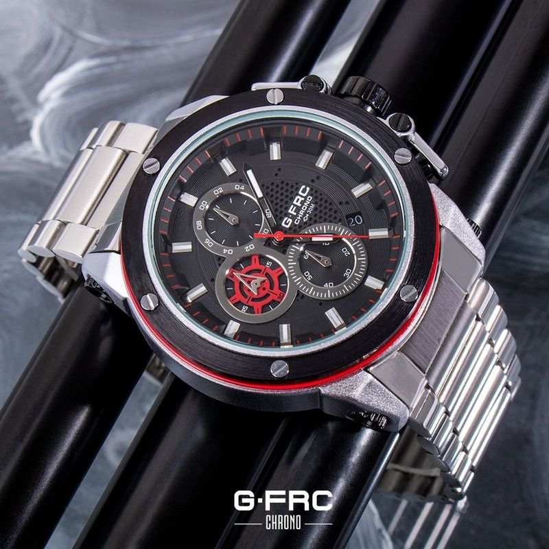 GFORCE - Reloj G-force H3912g Cronografo Funcional Acero + Estuche