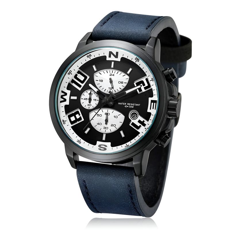 GFORCE - Reloj G-force H3801g Cronografo Funcional Cuero + Estuche