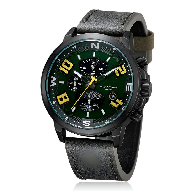 GFORCE - Reloj G-force H3801g Cronografo Funcional Cuero + Estuche